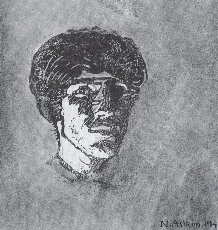 Nikolai Astrup, self-portrait