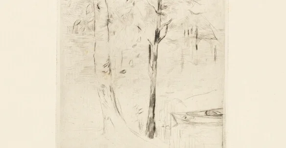 ブローニュの森の湖面