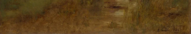 左側の背の高い木