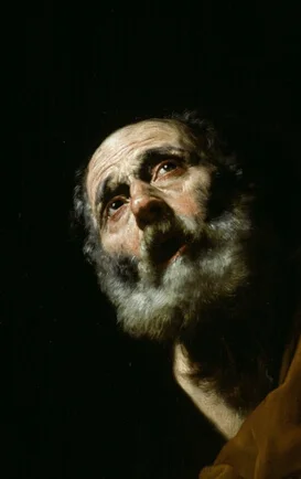 聖ペテロの苦悶に満ちた顔