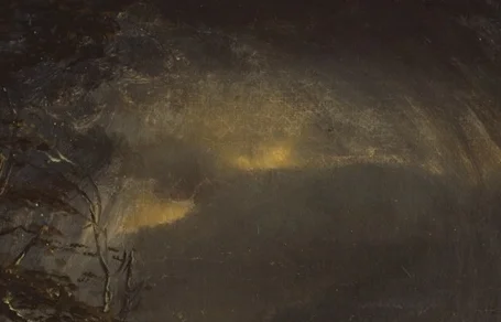 空の黄金色の光