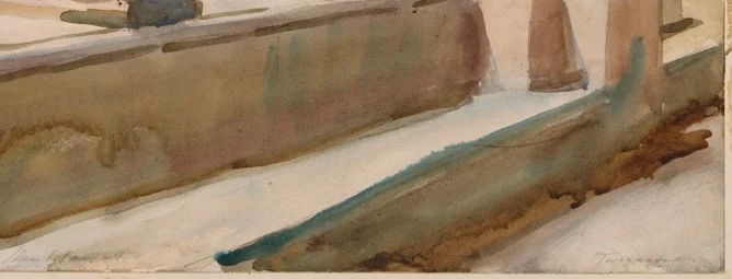 斜めに落ちる影