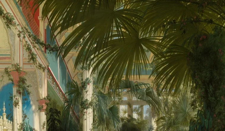 巨大なヤシの葉