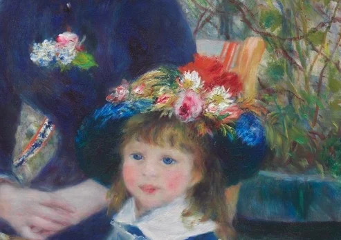 花で飾られた帽子