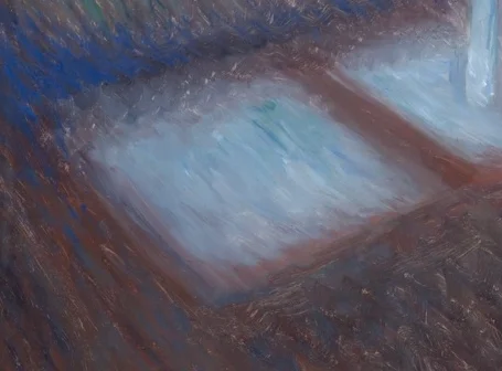 床に反射する月光