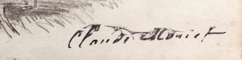 クロード・モネの署名
