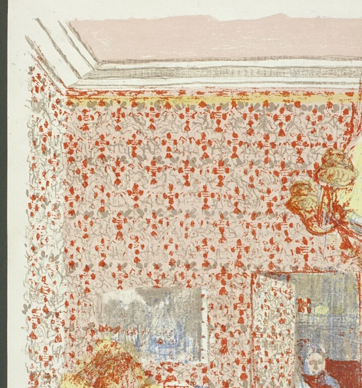 壁紙の赤い装飾模様