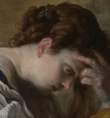 物思いに沈む顔