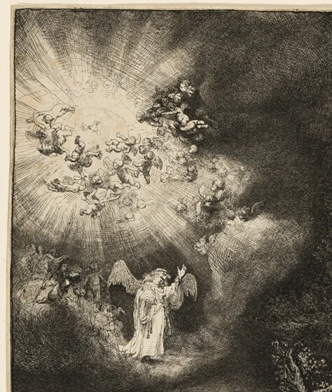 神々しい光の源