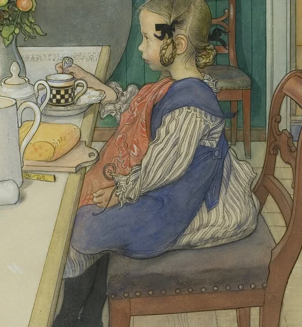 青いエプロンドレス