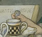 スプーンを持つ手