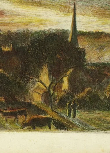 中央の大きな木