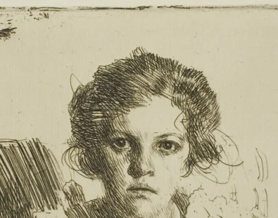 ウェーブのかかった髪