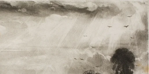 雲間から差し込む光（薄明光線）