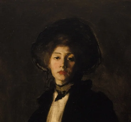 大きな黒い帽子