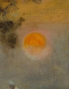 月の周囲の光輪