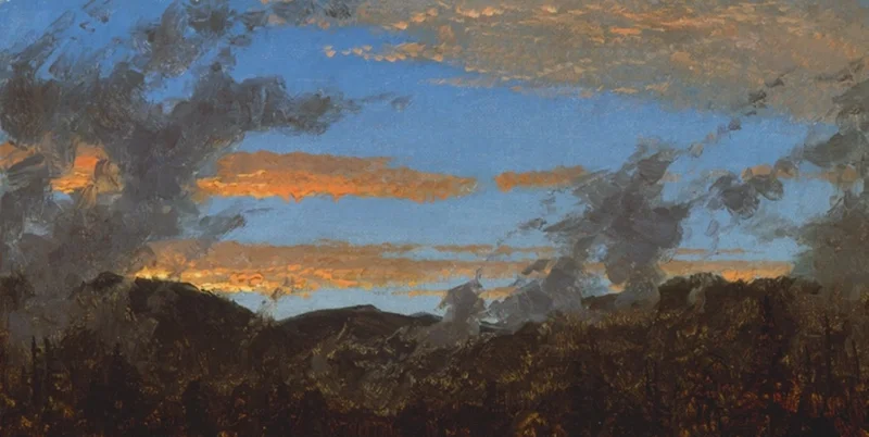 夕暮れ時の広大な空