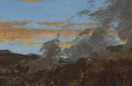 中央で立ち昇る霧