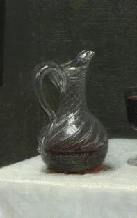 ガラスのデキャンタ（水差し）