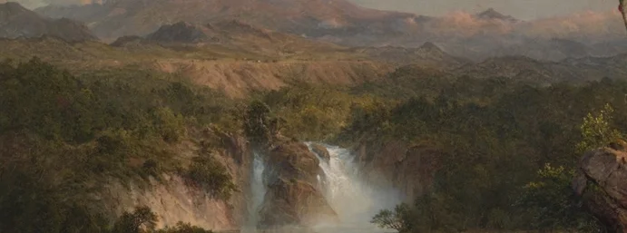 中景の鬱蒼としたジャングル