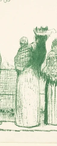 子供をおぶった女性