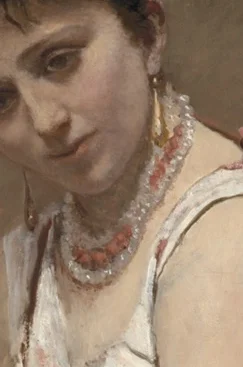 真珠と珊瑚のネックレス