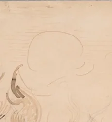 空に浮かぶ太陽または月