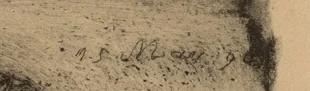日付の銘文「15 Mai 90」