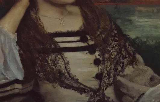 黒いレースの装飾