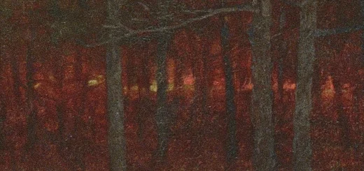 左側の赤い光の帯