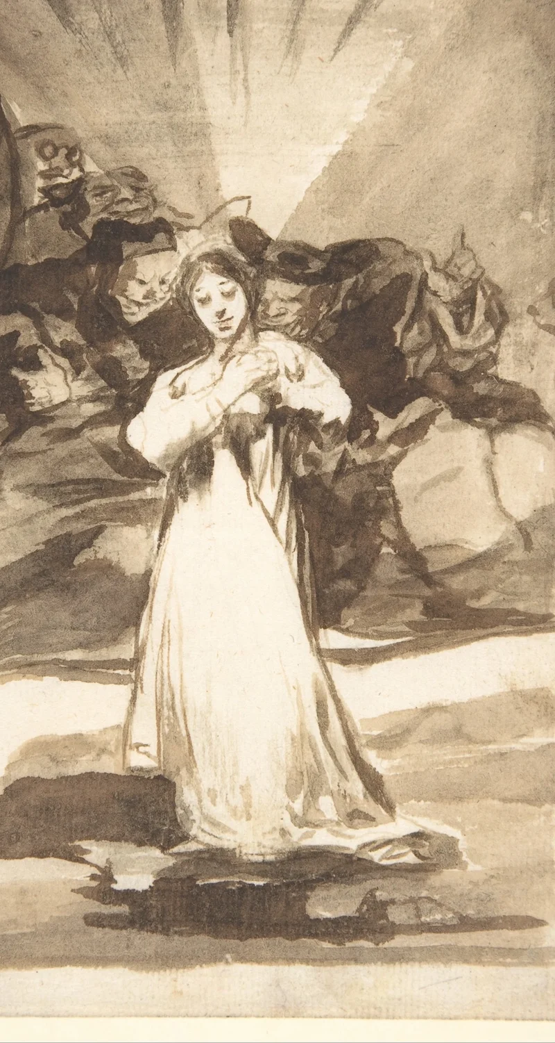 輝く白いドレスの女性