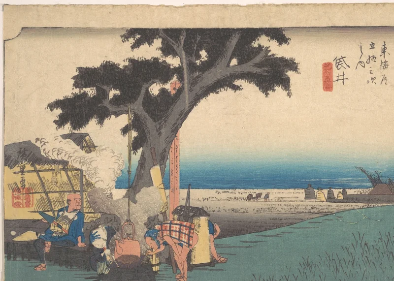 中央の大きな木