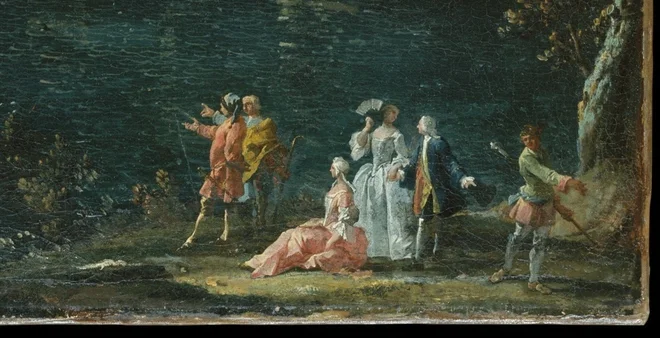 右岸の着飾った人々