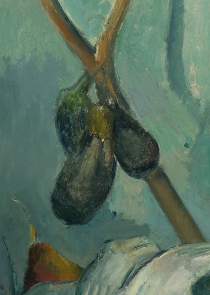 吊るされたナス