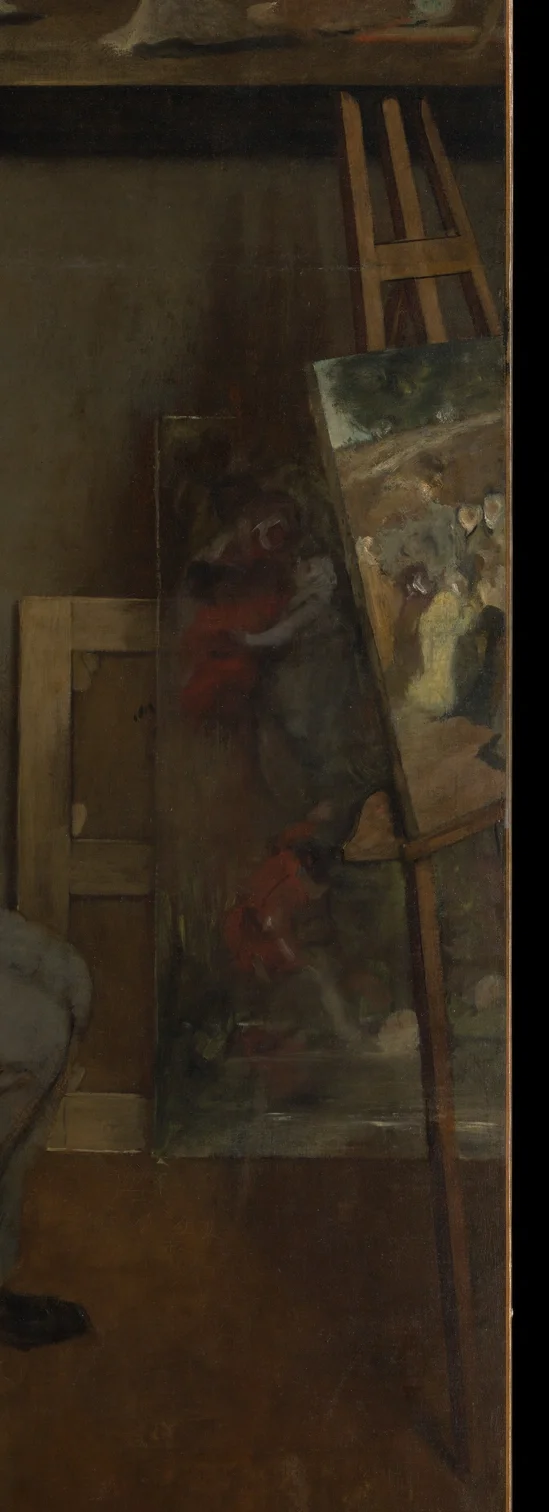 イーゼル上の絵画