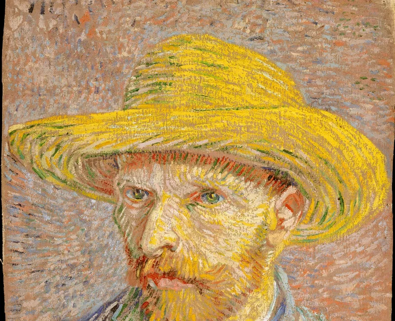 黄色の麦わら帽子