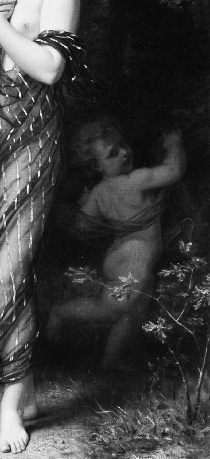 傍らにいるプット(幼い天使)