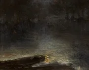 水面に映る月影