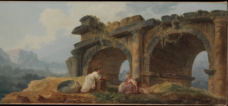 廃墟となった巨大なアーチ