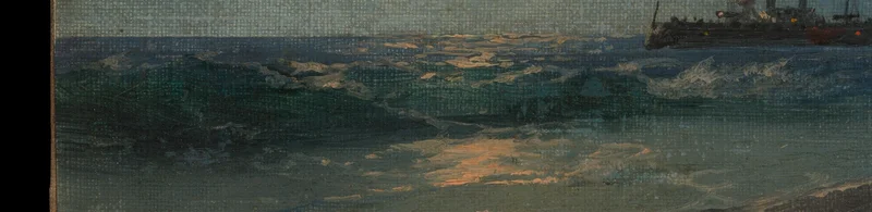 手前の砕ける波