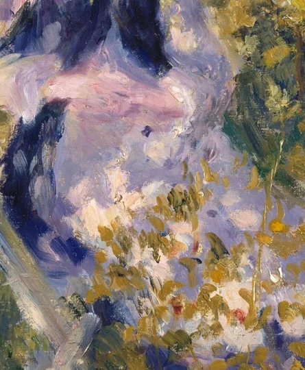 スカートに当たる強い光