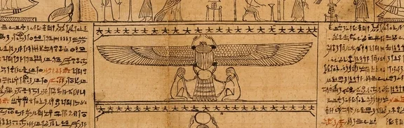 翼を広げた女神